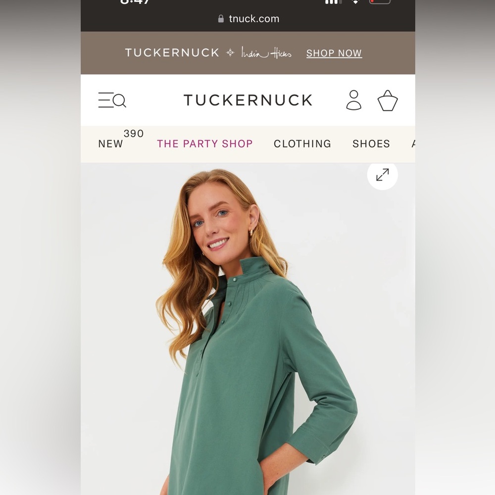 Tuckernuck Polly Dress Green size Medium